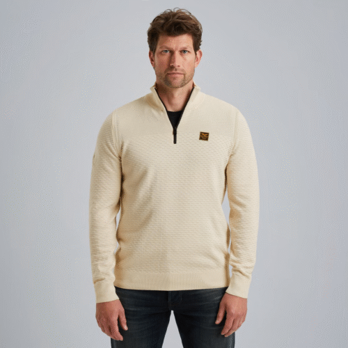 PME Half zip collar cotton mouline (or