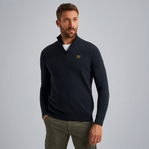 PME Half zip collar cotton mouline (or