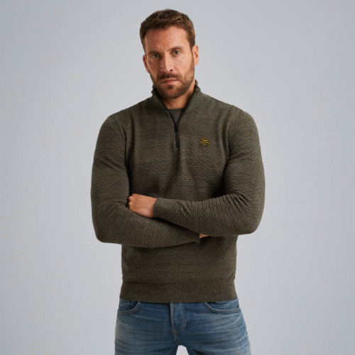 PME Half zip collar cotton mouline (or