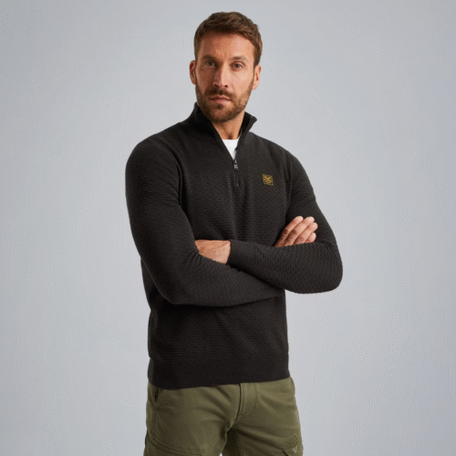 PME Half zip collar cotton mouline (or
