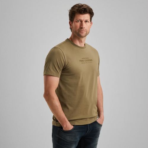 PME Short sleeve r-neck cotton elastan