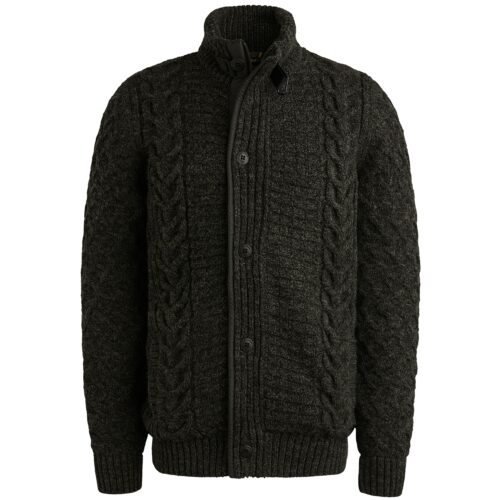 PME Zip jacket heavy knit mixed yarn