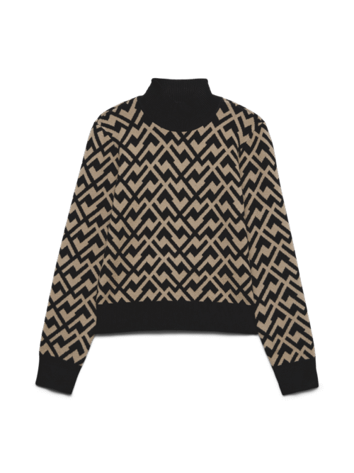Vero Moda VMARIA ART LS HIGH-NECK PULLOVER GA