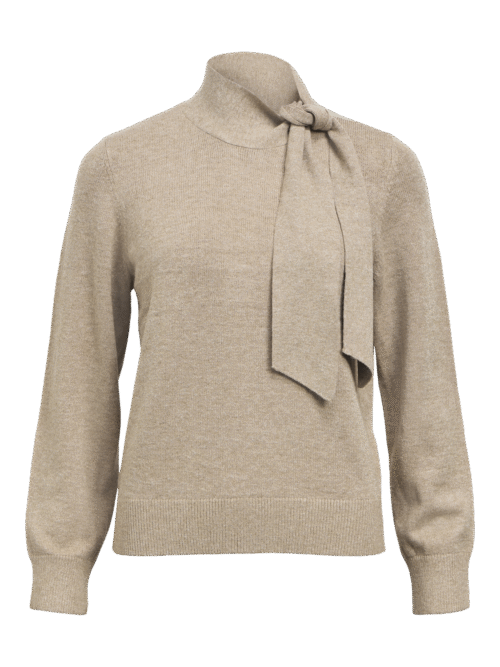 Object OBJTHESS L/S RE BOW KNIT PULLOVER N